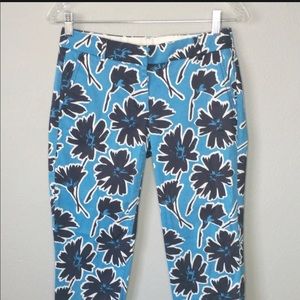J Crew Printed Skimmer Pant Chino